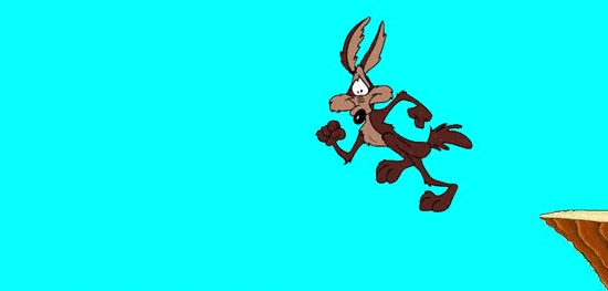 Wile.E Coyote In Air