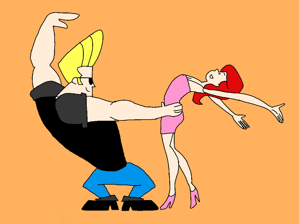 Johnny Bravo And Mary dancing