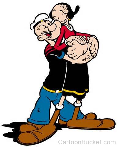 Beautiful Image Of Popeye With His Wife