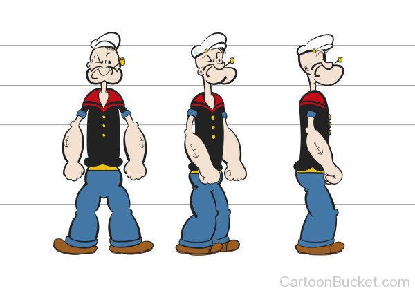 Different Poses Of Popeye