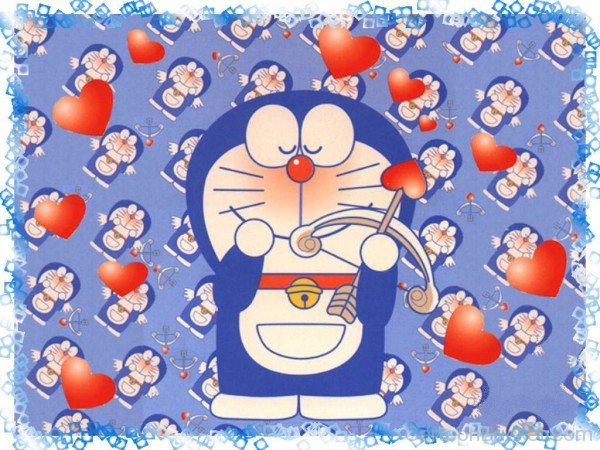 Image Of Doraemon In Loveing Mood