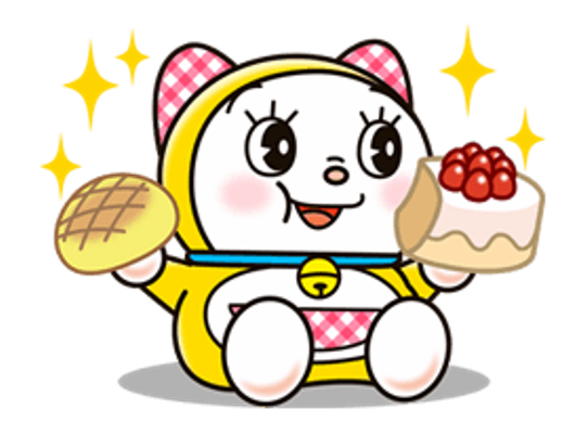 Image Of Dorami Eating Cake