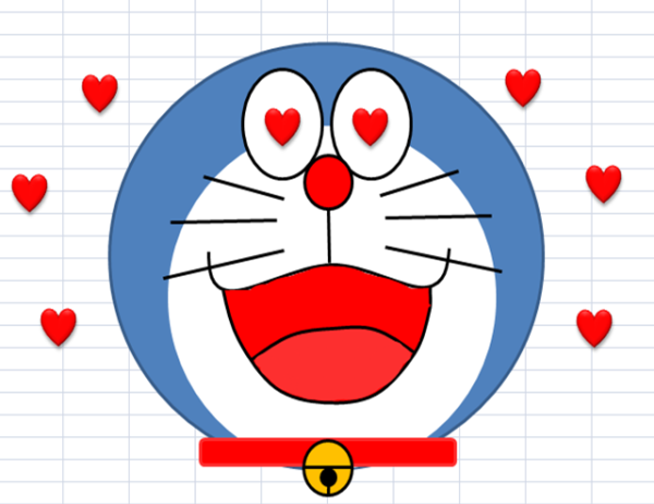 Image Of Doraemon Feeling Love