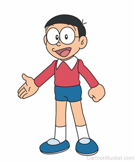 Image Of Nobita In School Dress