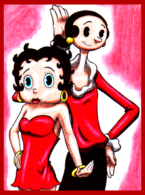 Image Of Olive Oyl With Betty Boop