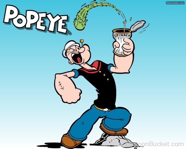 Image Of Popeye Eating Spinach