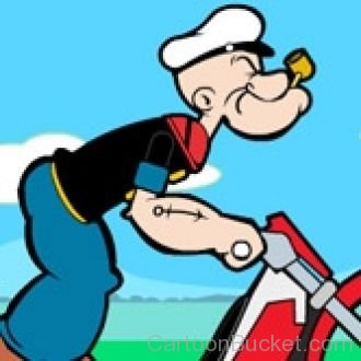 Image Of Popeye On Bike