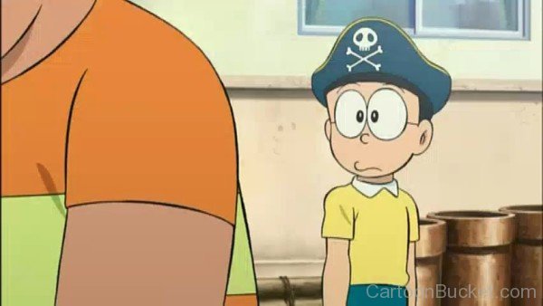 Nobita Wearing  Pirates Cap