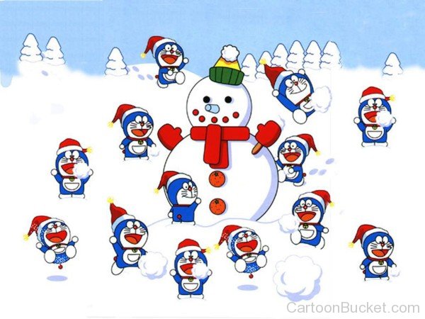 Picture Of Doraemon In Ice