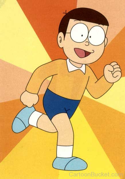 Running Image Of Nobita