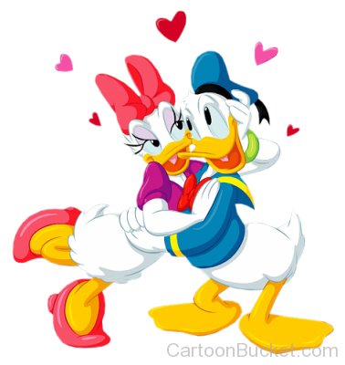 Beautiful Image Of Donald Duck With Daisy Duck