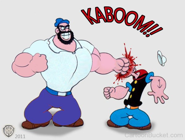 Bluto Fight With Popeye