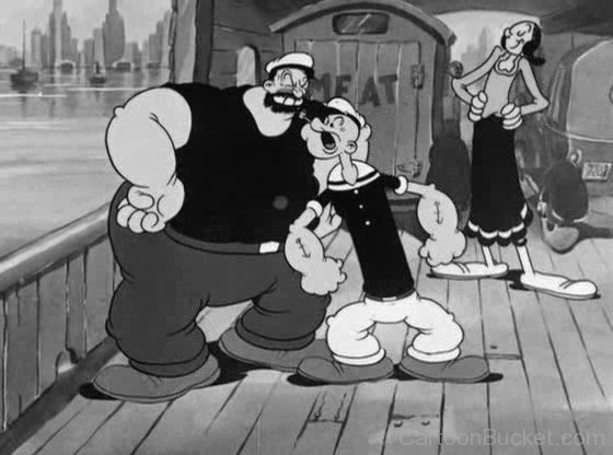 Bluto Fighting With Popeye