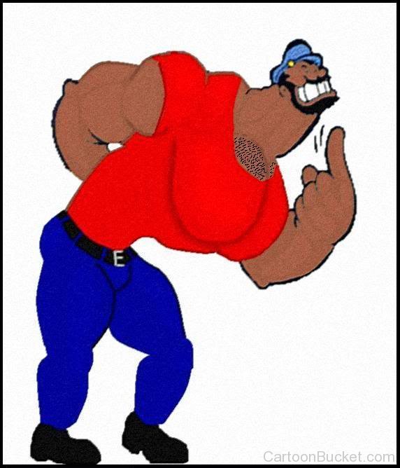 Bluto In Red Shirt