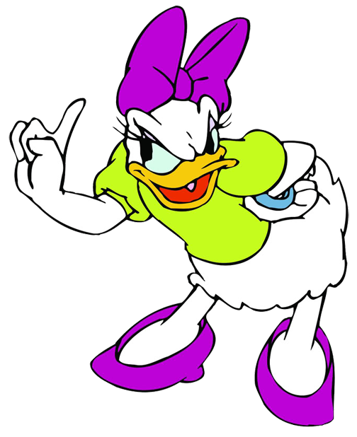 Daisy Duck  In Angry Mood