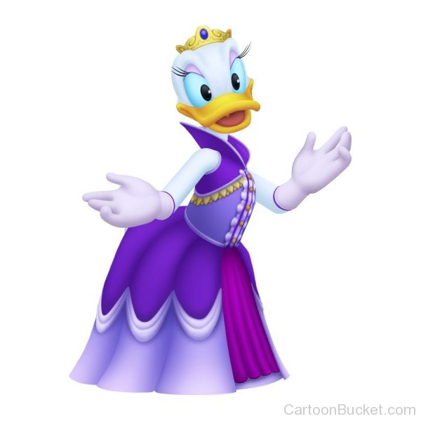 Daisy Duck  Looking Beautiful In Purple Dress
