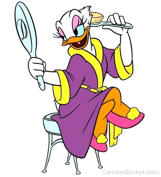 Daisy Duck  Looking In Mirror