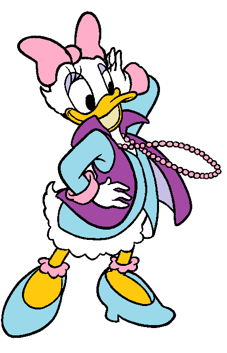 Daisy Duck  Wearing A Necklace