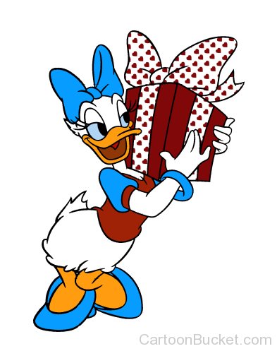 Daisy Duck  With A Gift