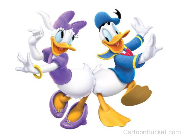 Donald Duck Dancing With Daisy Duck