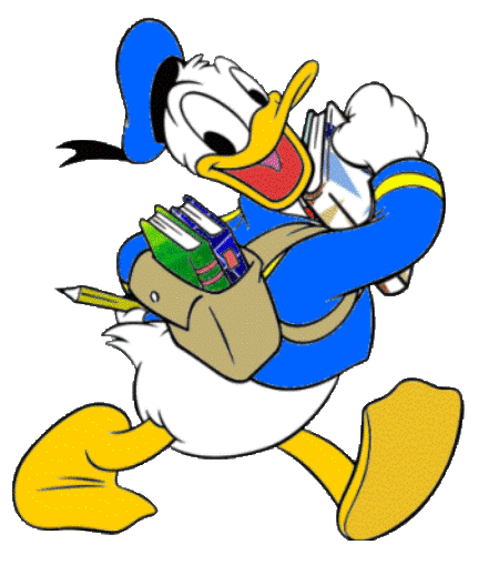 Donald Duck Holding A Bag