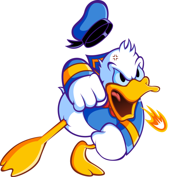 Donald Duck In Angry Mood
