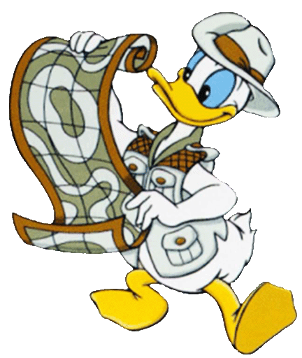 Donald Duck Seeing Donald Map