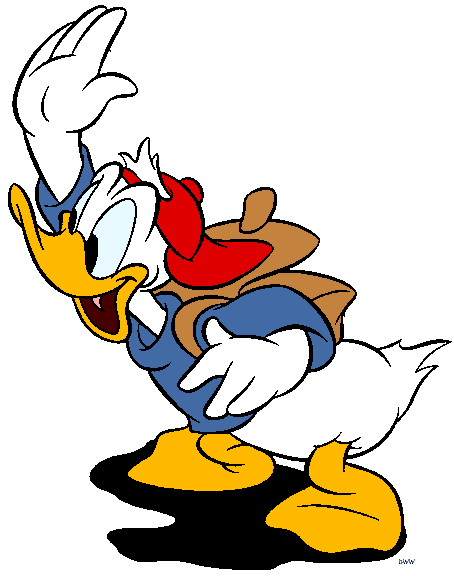 Donald Duck Wearing A Cap