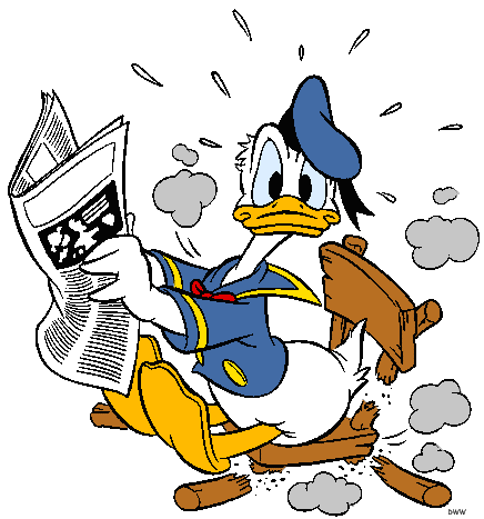 Donald Duck With Broken Chair