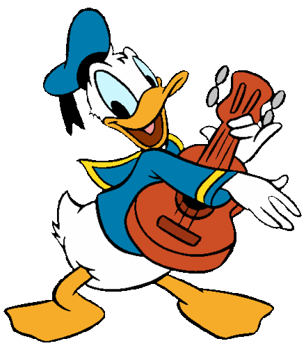 Donald Duck With Guitar