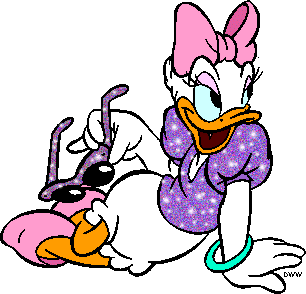 Glitter Image Of Daisy Duck
