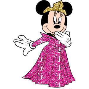 Glitter Image Of Minnie Mouse