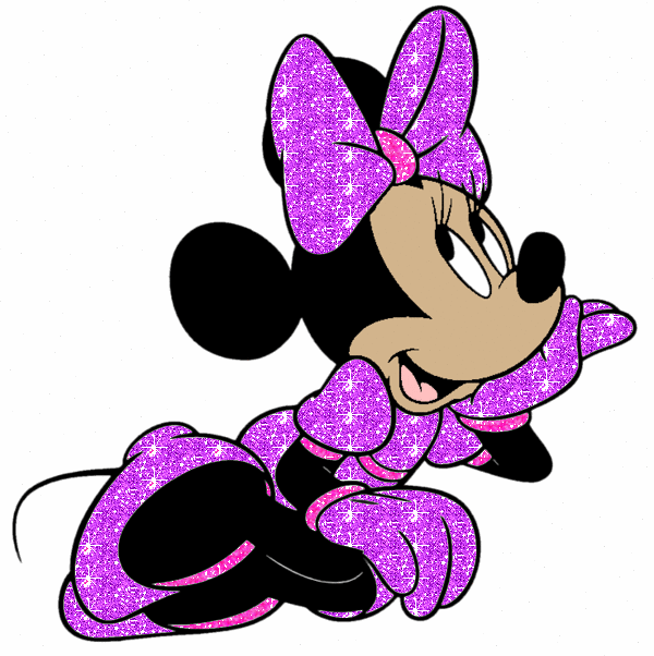 Glitter Photo Of Minnie Mouse