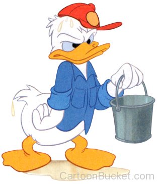 Image Of Donald Duck In Angry Mood