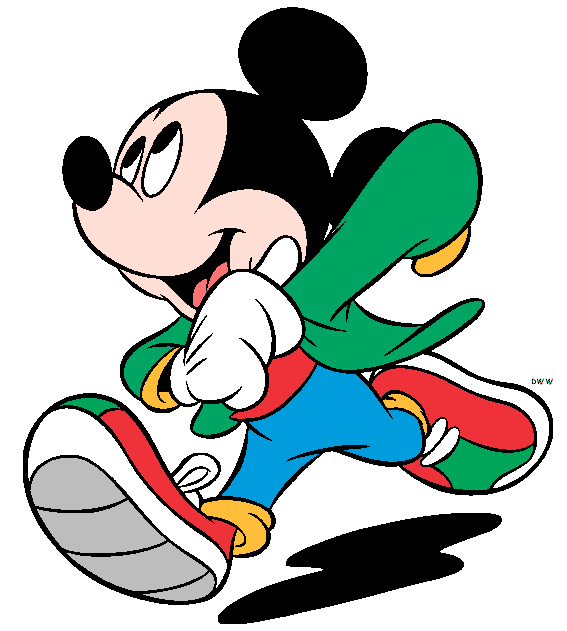 Image Of Mickey Mouse In Green Dress