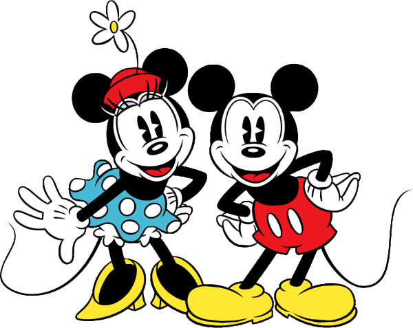 Mickey Mouse With His Friend Minnie