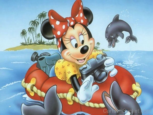 Minnie Mouse Click A Pic Of Dolphins