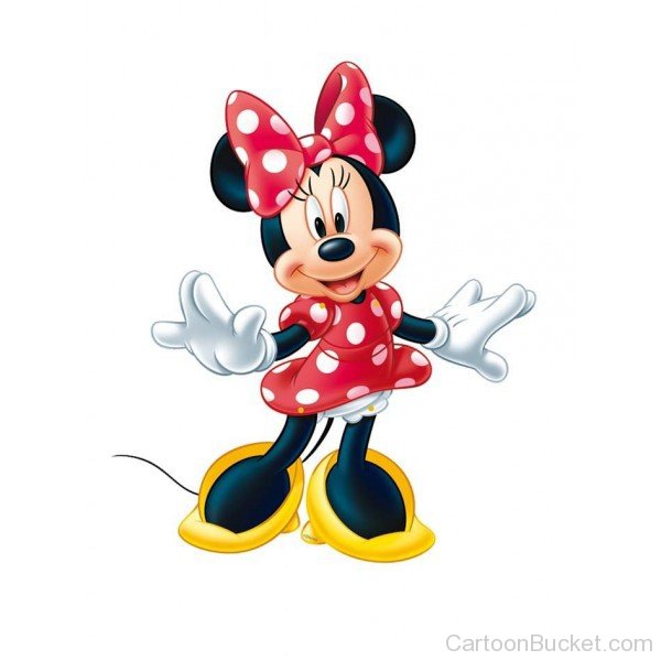 Minnie Mouse Look Beautiful In Red Dress