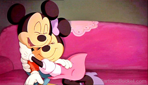 Minnie Mouse On Mickey Mouse Arms