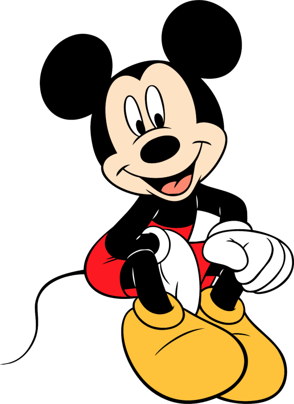 Sitting Image Of Mickey Mouse