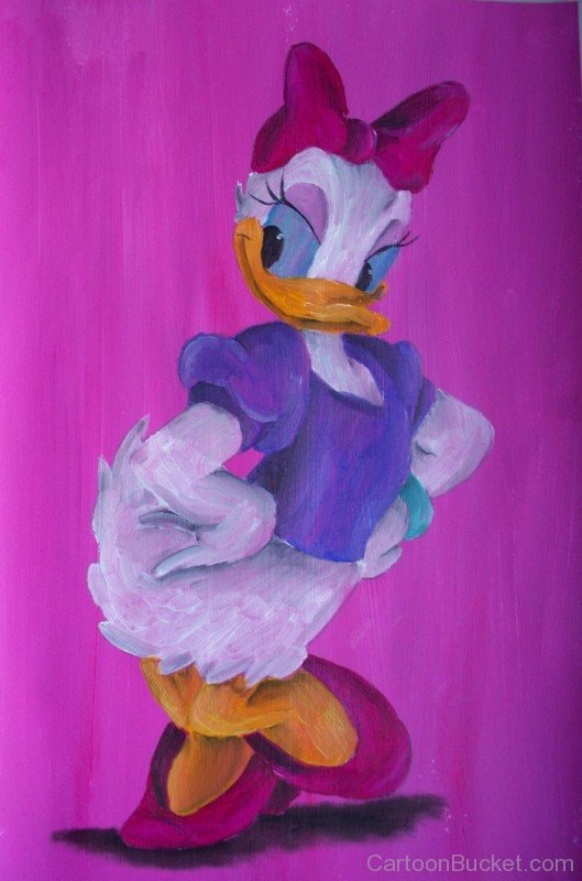 Water Painting Of Daisy Duck