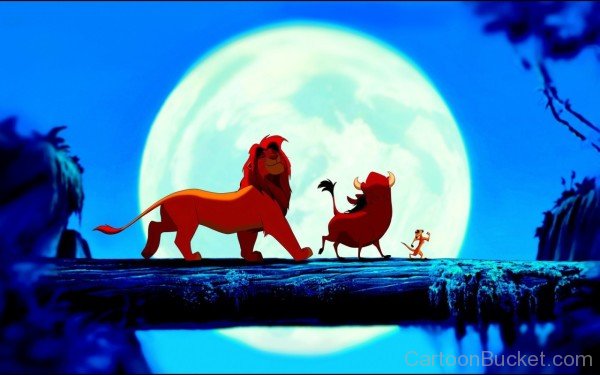 Amazing Picture Of Timon,Pumbaa And Lion King