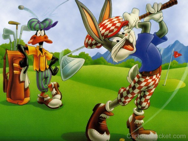 Bugs Bunny Playing Hockey