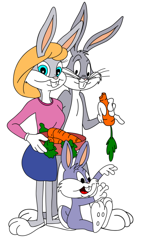 Bugs Bunny With His Family