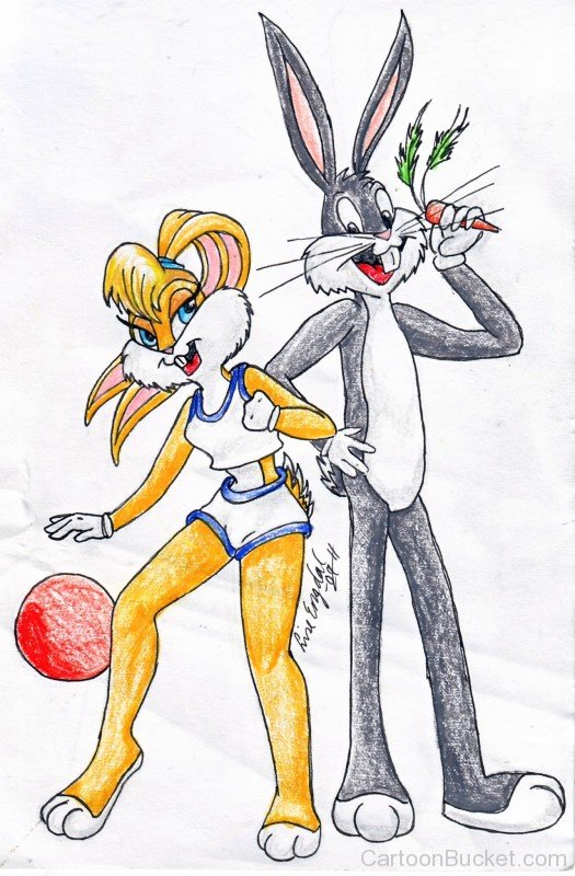 Bugs Bunny With Lola Bunny