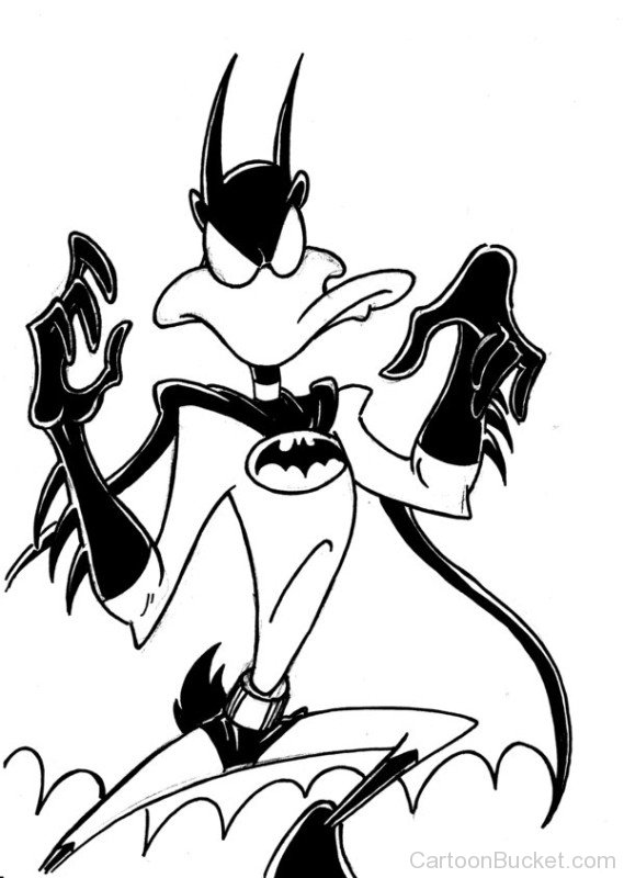 Daffy Duck Batman Look Sketch