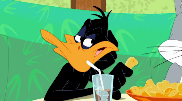 Daffy Duck Eating Oranges