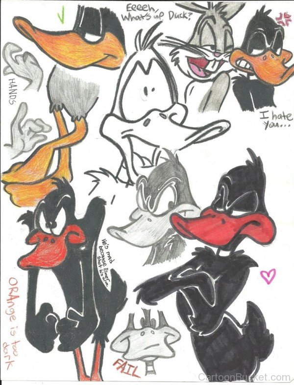 Daffy Duck Moods Sketch