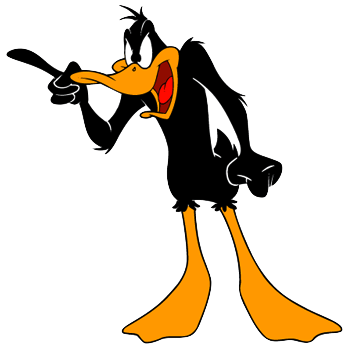 Daffy Duck Shouting