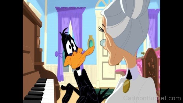 Daffy Duck With Granny